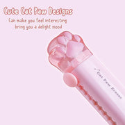 Retractable Erasers, Cute Rubber for Kids, Cat Paw Shaped Push Pull Rubber Eraser for Students Writing Office School Supplies 4 Pcs