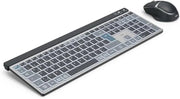 Hama WKM-750 Multi-Device Wireless LED Keyboard/Mouse Set, Black