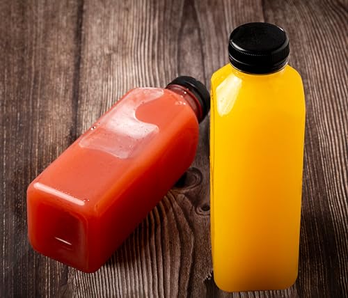 HYFY [10 PCS] 1 litre Plastic Juice Bottles 33.8oz Clear Plastic Bottles With Caps Milk Bottle Water Bottles For Kids Empty Bottle Zamzam Water Gym Water Bottle Reusable Plastic Juice Bottle