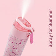Insulated Stainless Steel Water Bottle w/Spray, Life 640ml - Pink