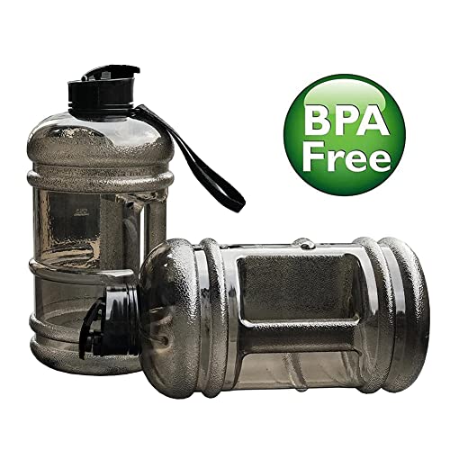 NA Water Bottle Large Gym Bottle 2.2 Liter, Leakproof Water Jugs with Marker Reusable Large-Capacity Sports Water Container, Suitable for Workouts,Athletes,Outdoor and Office (Black)