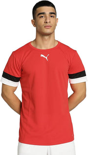 Men's Teamrise Jersey Shirt - Puma Red-Puma Black-Puma White