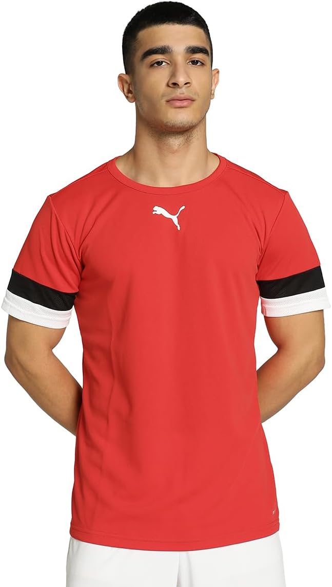 Men's Teamrise Jersey Shirt - Puma Red-Puma Black-Puma White