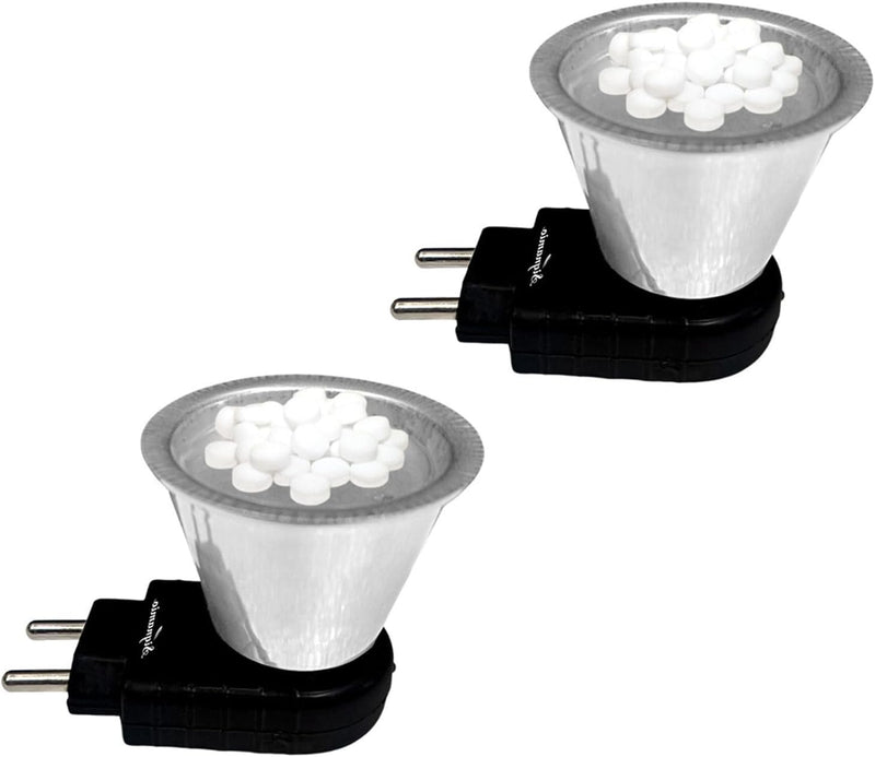 SIGNAMIO® 2 Pcs Kapoor Dani Electrical Camphor Diffuser Burner Set Oil Diffuser for Home, Featuring a bakhoor Burner and Electric dhup dani for Pooja Room