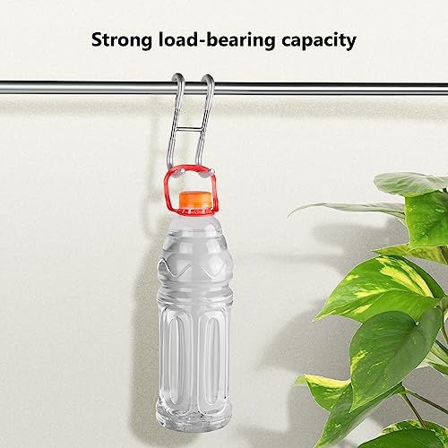NINETREX Shower Door Towel Hooks, Over Glass Door Brushed Nickel Hook for Bathrooms,Towel Rack Heavy Duty 304 Stainless Steel for Towels Frameless Glass Door，Coats，Squeegee，loofah，2 Pack,Silver