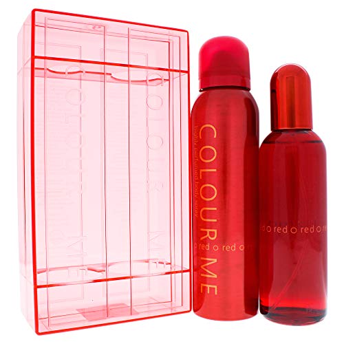 Colour Me Red Fragrance For Women, Gift Set, 2 pc gift set 3.4 ounce edp, 5 ounce body spray