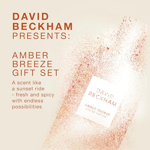 David Beckham Amber Breeze Eau de Parfum and Shower Gel Gift Set for Men, Ambery Aromatic Fragrance, 100ml (3.3oz), 150ml (5oz)
