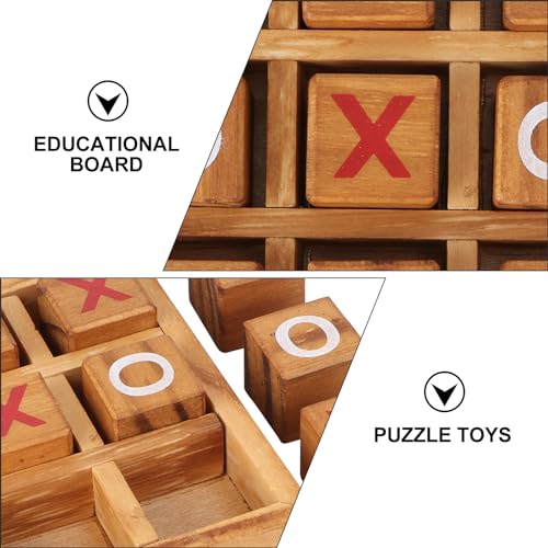 NUOBESTY 1 Set Interesting Good XO Board Games XO Family Games Tic Tac Toe Game for Travel