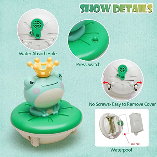 ELECDON Baby Bath Toy, Induction Shower Toys Floating Bathtub Toy Water Spray Swimming Pool Toy with 4 Water Spray Mode, Water Spray Frog Funny Floating and Sprinkler Shower Toy Bathroom Floating Toy