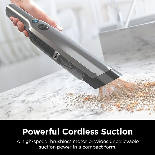 Shark ION W1 Handheld Vacuum, Lightweight at 1.4 Pounds with Powerful Suction, ION Charging Dock, Single Touch Empty and Detachable Dust Cup (WV201)
