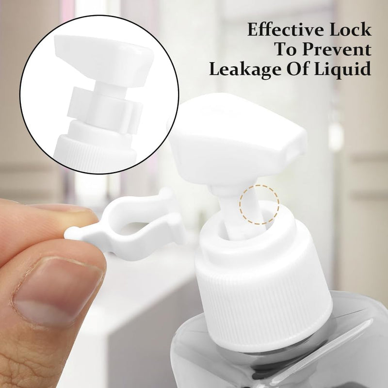 4 in 1 Travel Bottles for Toiletries, 50ml Spray Bottle & Lotion Bottle Kit, Portable