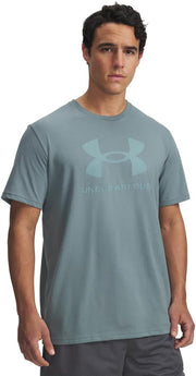 mens UA SPORTSTYLE LOGO UPDATE SS T-shirt - BLUE