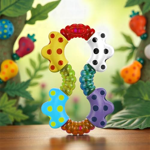 Playgro Click & Twist Rattle – Engaging Rattle Baby Toy for Development and Sensory Play, 0+ Months