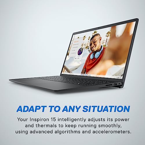 Dell Inspiron 3535 15.6" FHD (1920 x 1080) Display, AMD Ryzen 5 7520U Processor, 8GB DDR4 RAM, 512GB SSD, AMD Radeon Graphics, Windows 11 Home, 6 Months Migration, Carbon Black
