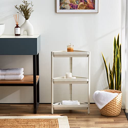 Home Box Allure Bios Triangle 3-Tier Bathroom Caddie 72 X 44 X 27 Cm White