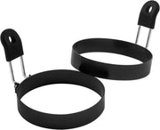 2 Pcs Egg Ring Set, 9 CM Nonstick Egg Mold, Practical Eggs Poacher for Frying Eggs, Pancakes, English Muffins and Breakfast Cooking