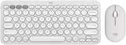 Logitech Pebble 2 Combo, Wireless Keyboard and Mouse, Quiet and Portable, Customisable, Logi Bolt, Bluetooth, Easy-Switch for Windows, macOS, iPadOS, Chrome, ARA Layout - Graphite - Pebble 2 Combo White