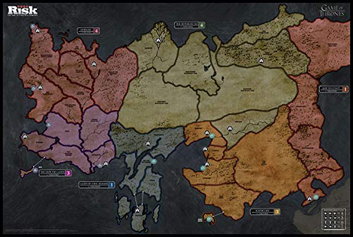 USAOPOLY Risk Game of Thrones Strategy Board Game | The for Game of Thrones Fans | Official Game of Thrones Merchandise | Based on The TV Show on HBO Game of Thrones | Themed Risk Game