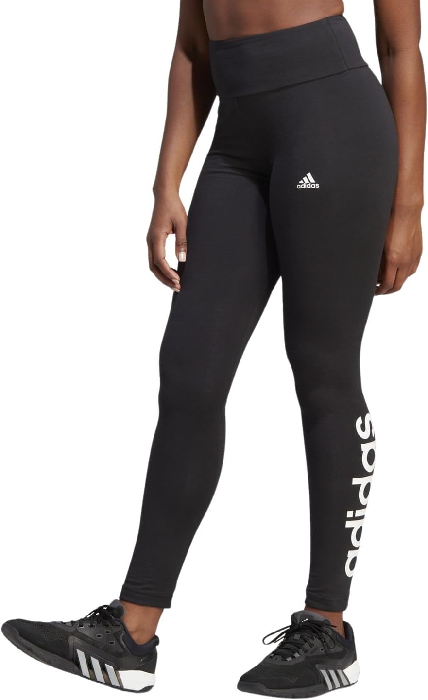 womens ESSENTIALS HIGH-WAISTED LOGO LEGGINGS Tights (pack of 1)