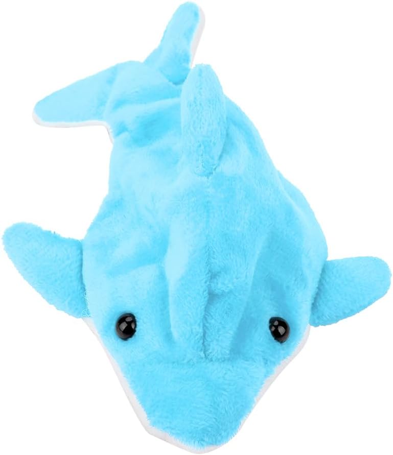 Baby Cute Cartoon Dolphin Bathing Swimming Pool Float Toy Water Play Toys (Blue)