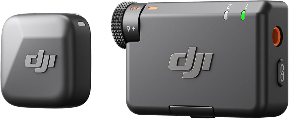 DJI Mic Mini (2TX+1RX+Charging Case), Detail-Rich Audio, 48h Use, Noise Cancelling, Automatic Limiting, Wireless Mic for Camera/iPhone/Android, Vlog, UAE Version, DJI Official Warranty Support