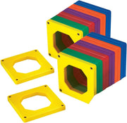 Mad Toys Magnetic Square Shaped Tiles 24 Pieces Multicoloured Construction Set, One Size