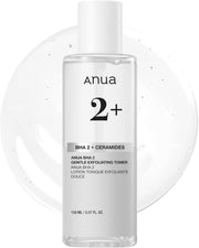 BHA 2% Gentle Exfoliating Toner, Mild Facial Exfoliant, Salicylic Acid for Pores and Sebum, Teatree Extract, Hyaluronic Acid, Ceramides (150ml / 5.07 fl.oz.)
