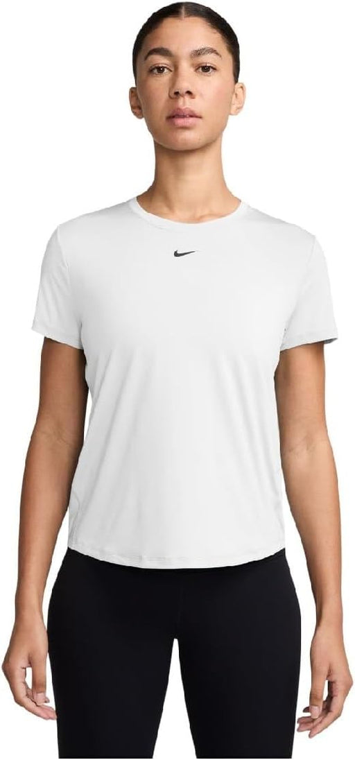 Womens One Classic Dri-FIT TEES AND T-SHIRTS (pack of 1) - WHITE(BLACK)