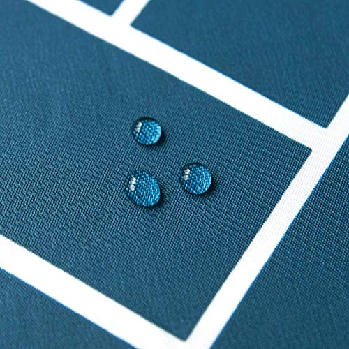 HUOLEO Fabric Shower Curtain, Polyester Waterproof Bathroom Curtain with Hooks Machine Washable Easy Care for Bathroom Bathtub-200X200cm(79X79in)