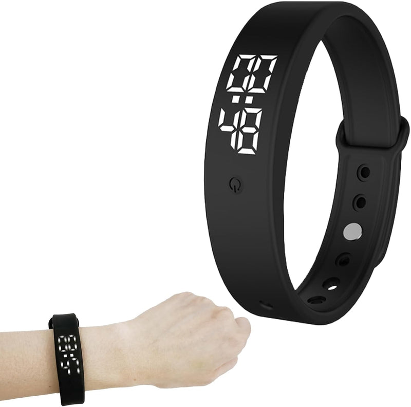 Vibration Alarm Reminder Watch, Silent Vibrating Alarm for Kids & Adults, 6 Daily Alarms for Pill & Drinking Reminders, Classroom Countdown Timer, Sensory Wrist Watch for Teachers & Students