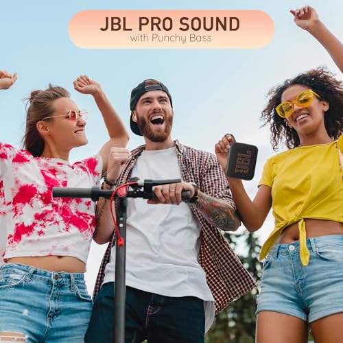 JBL Go 4 Portable Wireless Bluetooth Speaker, IP67 Waterproof & Dustproof Built-in Battery – Squad – All-in-One Boom h Material Solution provides a sound experience on the go