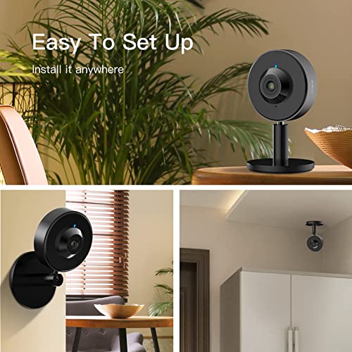 ARENTI Indoor Security Camera INDOOR1, 2K/3MP, 2.4G Wi-Fi, Privacy Mode, Works with Alexa & Google Assistant, Customizable AI Motion Detection Zones, Sound Detection, Two-Way Audio, Night Vision