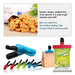 YYTONG Bag Sealing Clips for Food, Seal Food Storage Bag Clip, Kitchen Chip Bag Clips, Snack Bags, Plastic Cap Sealer Clips, Great for Kitchen Food Storage and Organization (Blue)