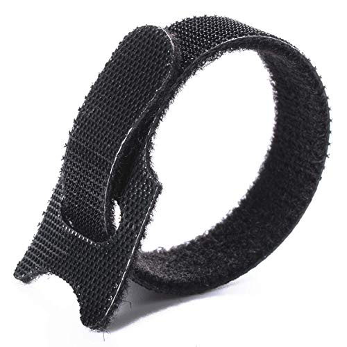 SHOWAY Reusable Cable Ties, 50 pcs Reusable Cable Organizer, Fastening Cord Wraps, Adjustable Cable Strap Hook and Loop Cord Ties, Under Desk Charging or Data Cables Management