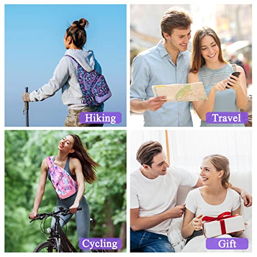 Sling Bag for Men Women, Vaschy Anti-theft Chest Casual Crossbody Bag Daypack Lightweight Small Over the ShoulderBag for Hiking Travel Outdoor Motorcycle One Strap