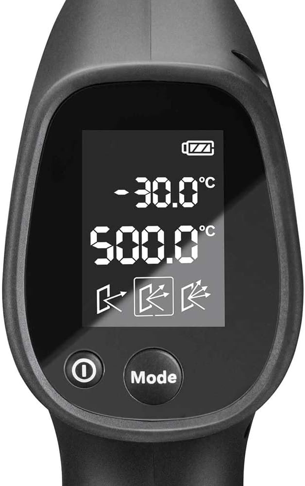 Bosch UniversalTemp Infrared Thermometer (-30C to +500C, Easy and Precise Measurement, 3 Predefined Material Groups, in Box)