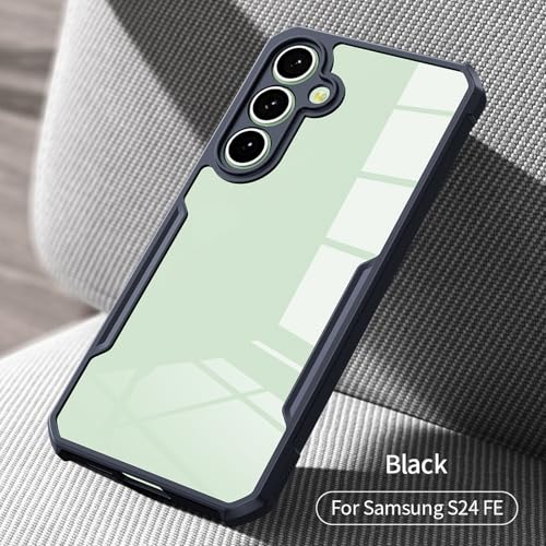 For Samsung Galaxy S24 FE Cover, Camera Lens Protection Case, TPU Shockproof Airbags Bumper Anti-Yellowing Mobile Phone Back Cover, Slim Fit Protective Casing