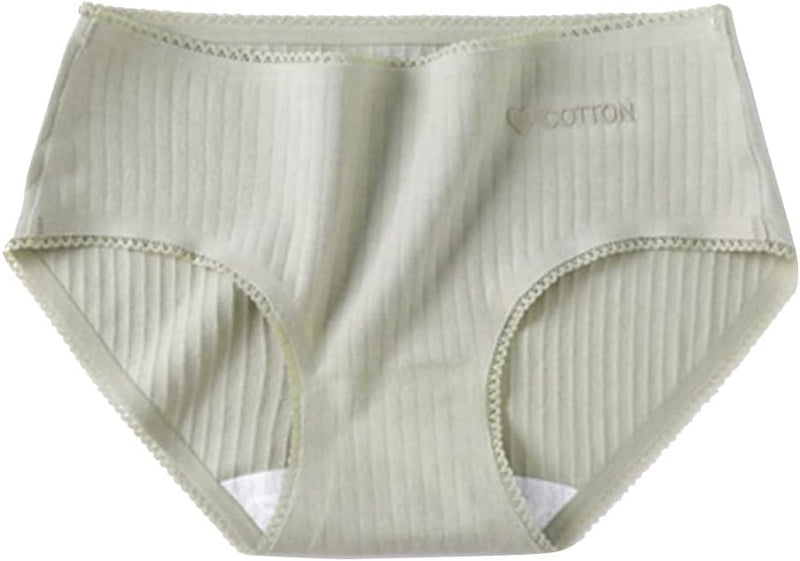 100% Cotton Underwear For Women Mid Rise Everyday Essential Brief Underwear 3 Pack Sets
