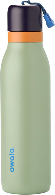 FreeSip Twist Insulated Stainless Steel Water Bottle with Straw for Sports and Travel, BPA-Free, 18-oz, Purple (California Grapevine) - Camo Cool 18 Ounces