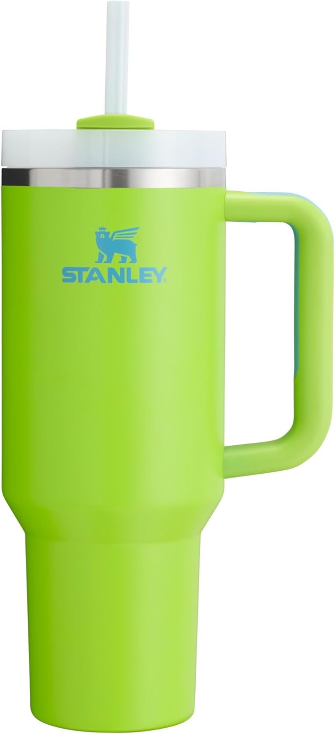 Stanley Quencher H2.0 Tumbler with Handle & Straw 40 oz | Twist On 3-Way Lid | Cupholder Compatible for Travel | Insulated Stainless Steel Cup | BPA-Free | Seafoam