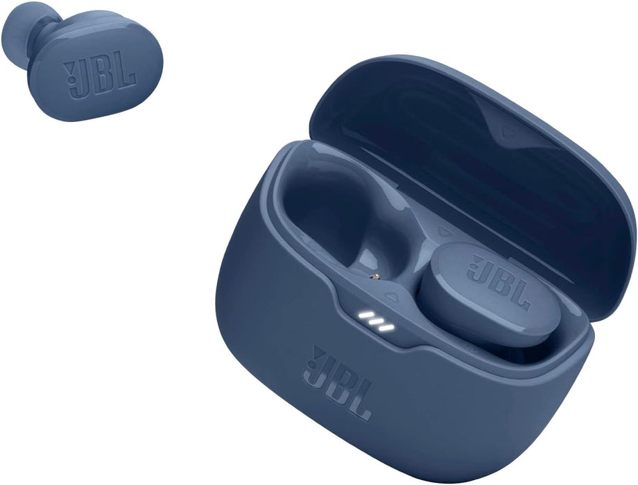 JBL Tune Buds True Wireless Noise Cancellling Earbuds, Pure Bass Sound, Bluetooth 5.3, LE Audio Support, Smart Ambient, 4-Mic Technology, 48H Battery, Water and Dust Resistant - White, JBLTBUDSWHT