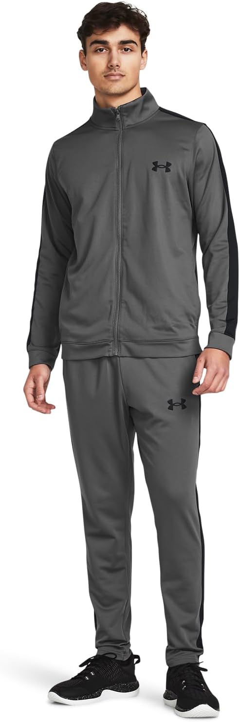Mens Rival Knit Track Suit Sets (pack of 1) - Castlerock / Black / Black