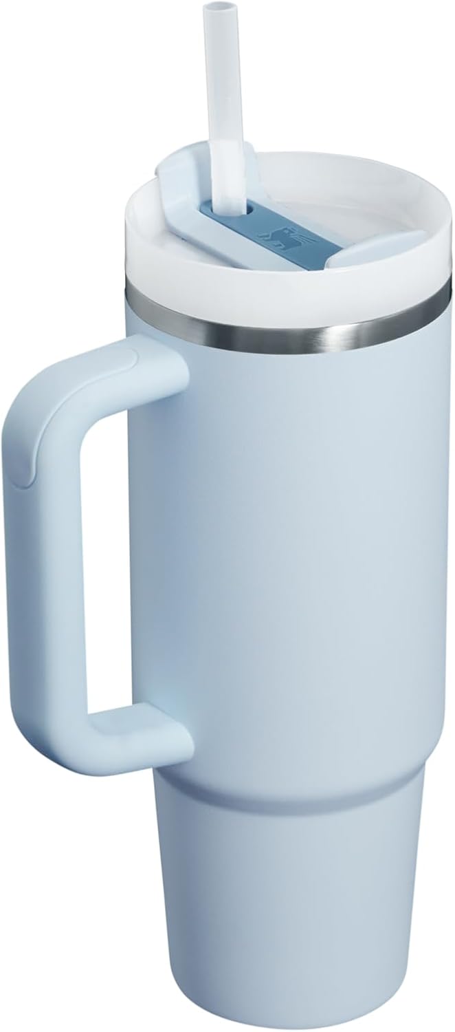 Stanley Quencher H2.0 Tumbler with Handle & Straw 40 oz | Twist On 3-Way Lid | Cupholder Compatible for Travel | Insulated Stainless Steel Cup | BPA-Free | Seafoam
