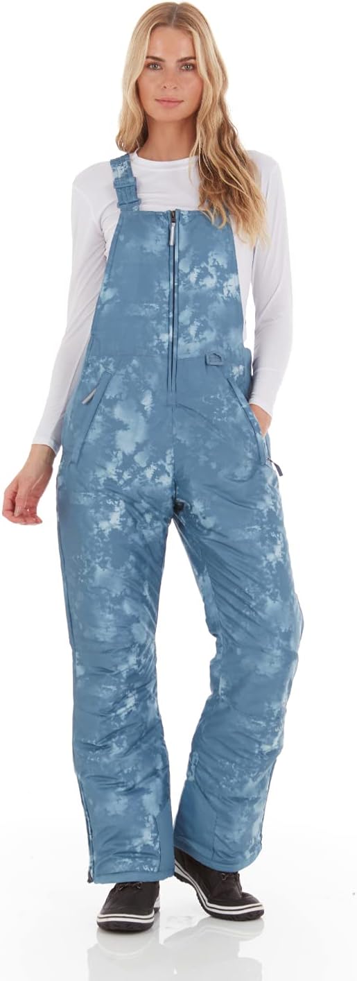 Arctic Quest womens Ski Snow Bibs Pants Insulated Water Resistant Overalls Snowboarding Winter Waterproof Pants Overalls (pack of 1)
