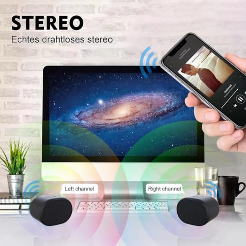 Eageroo Bluetooth Speaker Mini Speaker Small Music Box Portable TF Card / 3.5 mm AUX USB Black