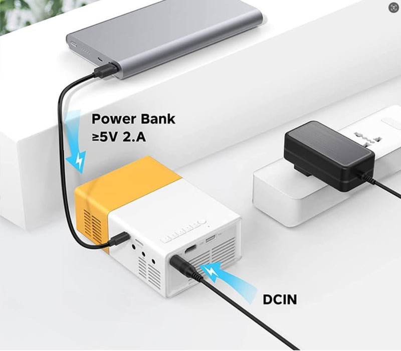 Portable Mini projectors LED Micro Projector 1080P Home Party Meeting Theater Projector, Wi-Fi