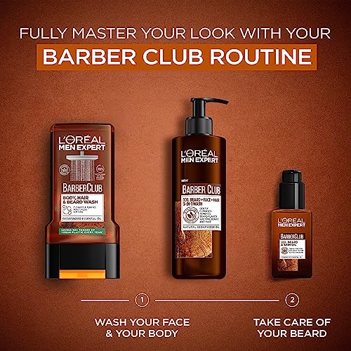 L'Oreal Men Expert Barber Club 3-In-1 Beard, Hair & Face Wash, 200 Ml