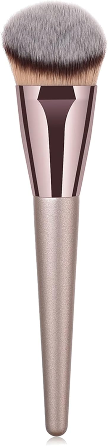 Acivin Professional Angled Foundation Brush Premium Synthetic Kabuki Makeup Brush Bronzer Contour Brush Cosmetic Applicator for Blending Liquid Powder BB Cream Vegan Brochas de Maquillaje