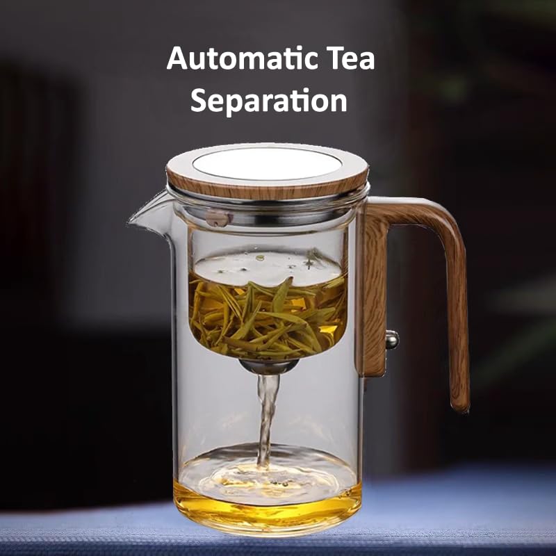 Magical Tea Pot â€“ Glass Teapot with Removable Infuser | Heat-Resistant Clear Kettle for Loose Leaf & Herbal Tea 520ML