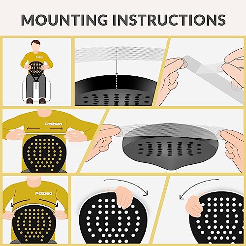 Palbea Transparent Padel Racquet Protector - Pack of 1/2/3/5 - Rough & Lightweight Padel Racket Head Bumper Protector - Durable & Easy to Replace - Dimensions 35x370mm